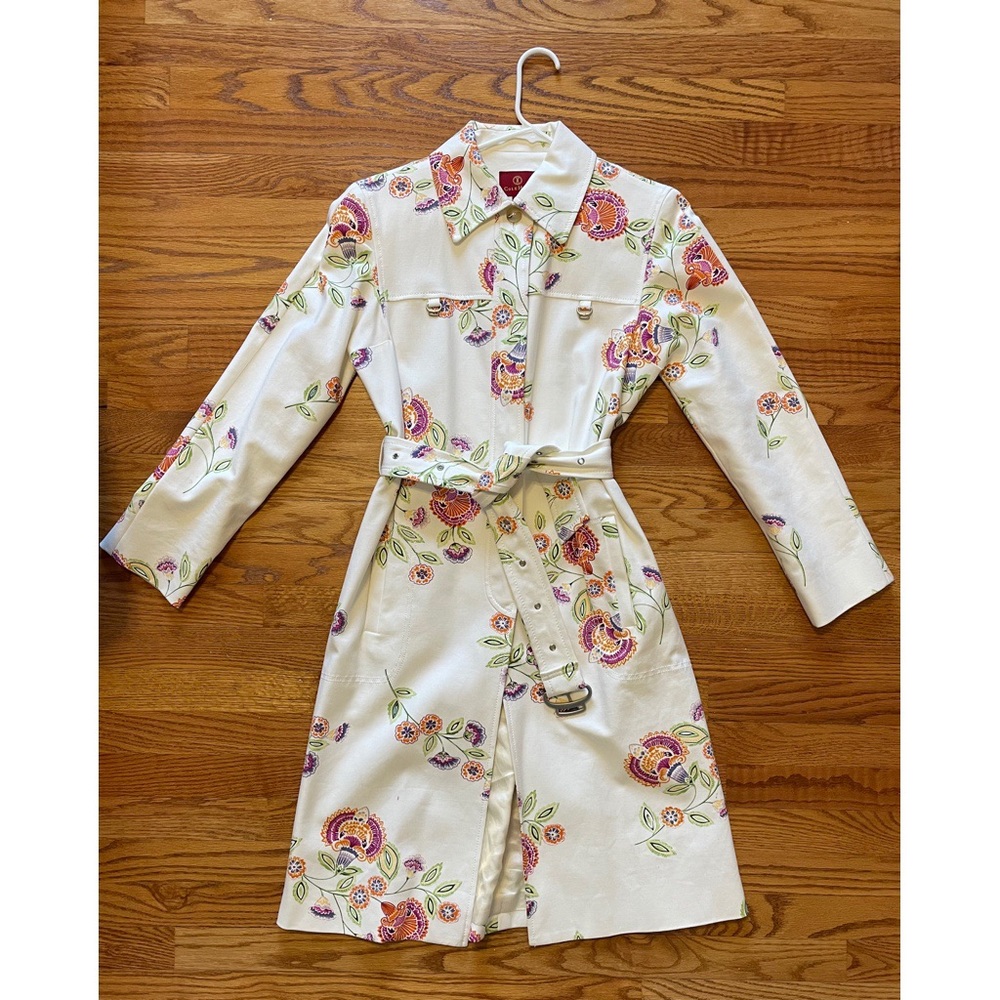 Cole Haan Floral Trench Coat